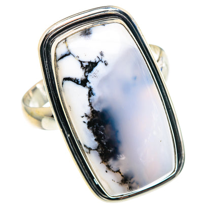 Dendritic Opal Rings handcrafted by Ana Silver Co - RING91134