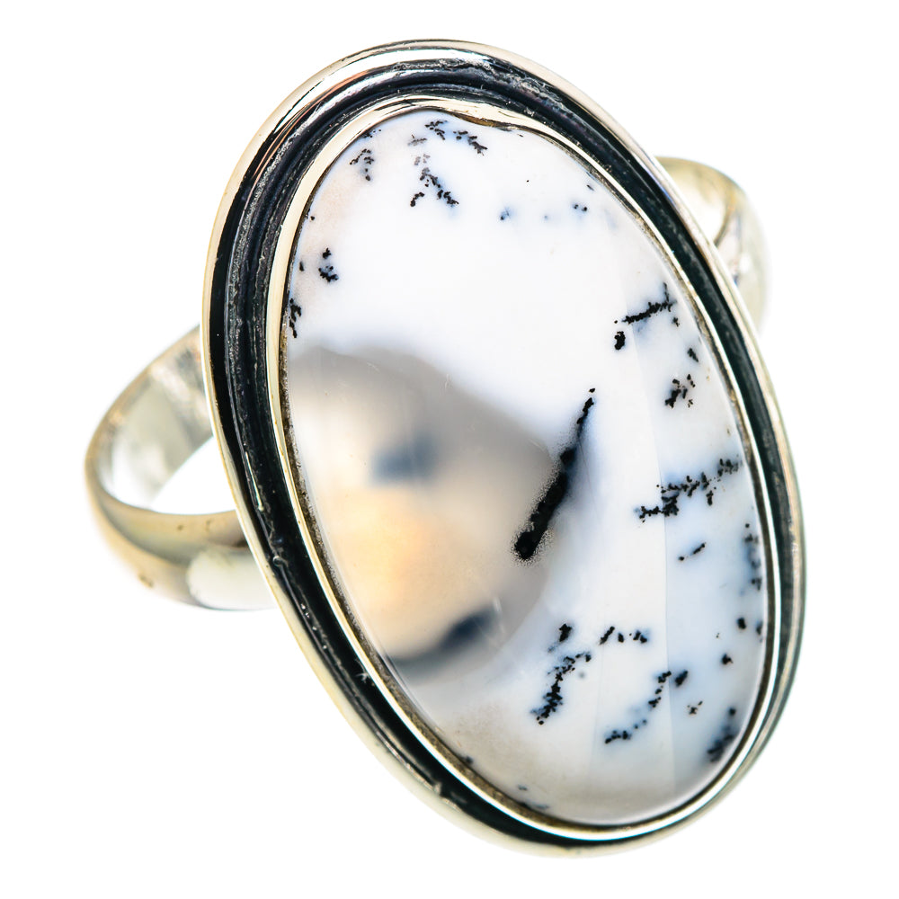 Dendritic Opal Rings handcrafted by Ana Silver Co - RING91143