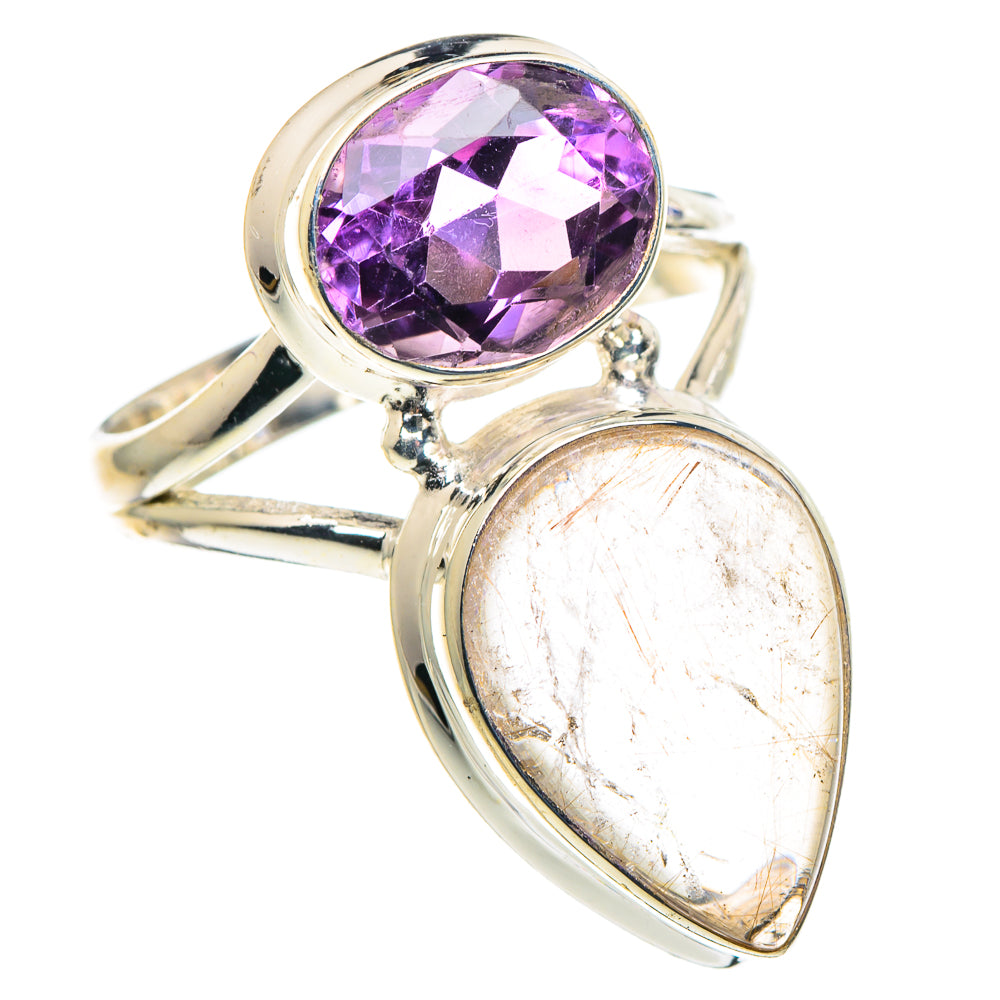 Rose Quartz Rings handcrafted by Ana Silver Co - RING91149
