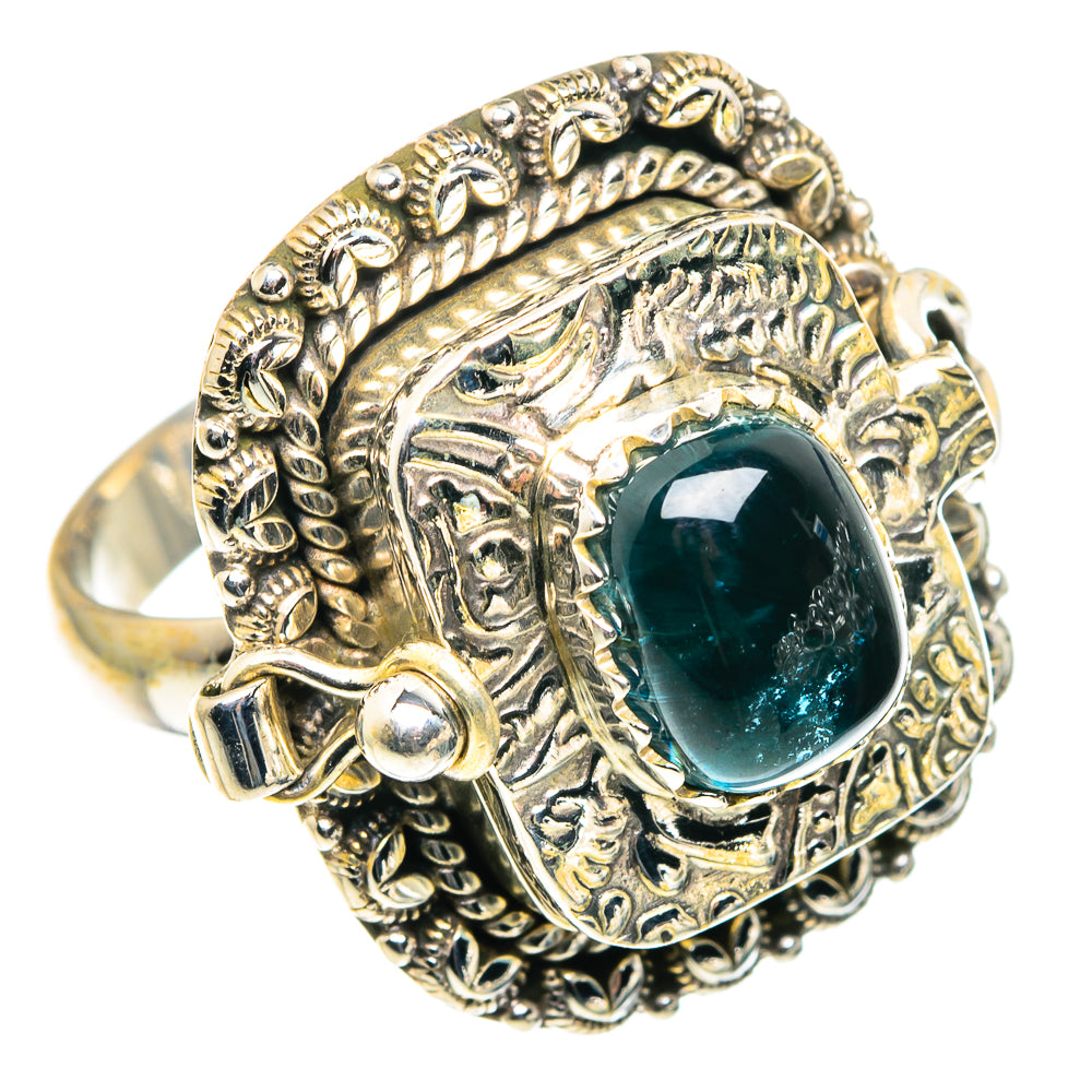 Blue Tourmaline Rings handcrafted by Ana Silver Co - RING91151