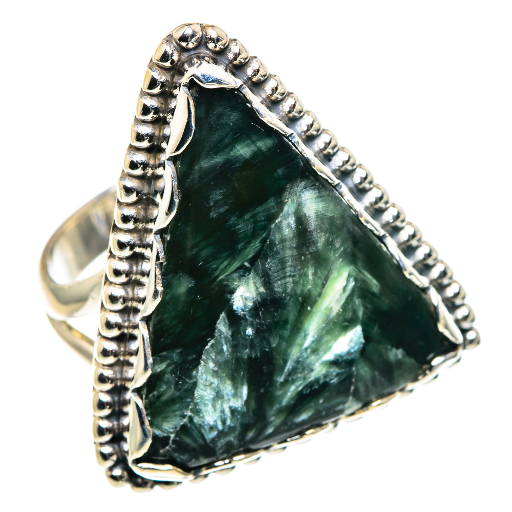 Seraphinite Rings handcrafted by Ana Silver Co - RING91161