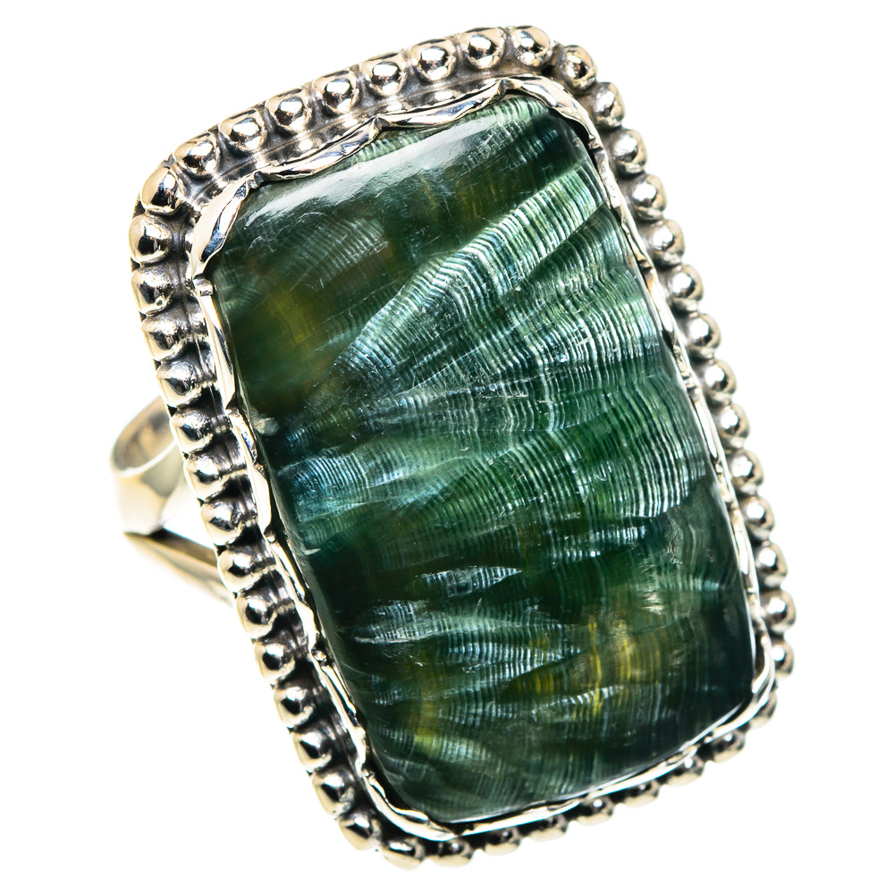 Seraphinite Rings handcrafted by Ana Silver Co - RING91162