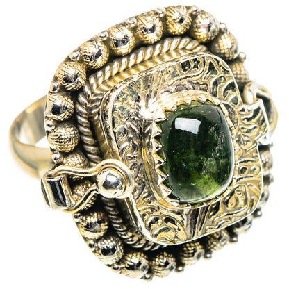Green Tourmaline Rings handcrafted by Ana Silver Co - RING91165