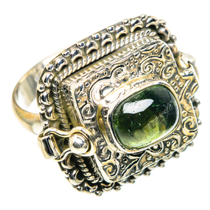 Green Tourmaline Rings handcrafted by Ana Silver Co - RING91166