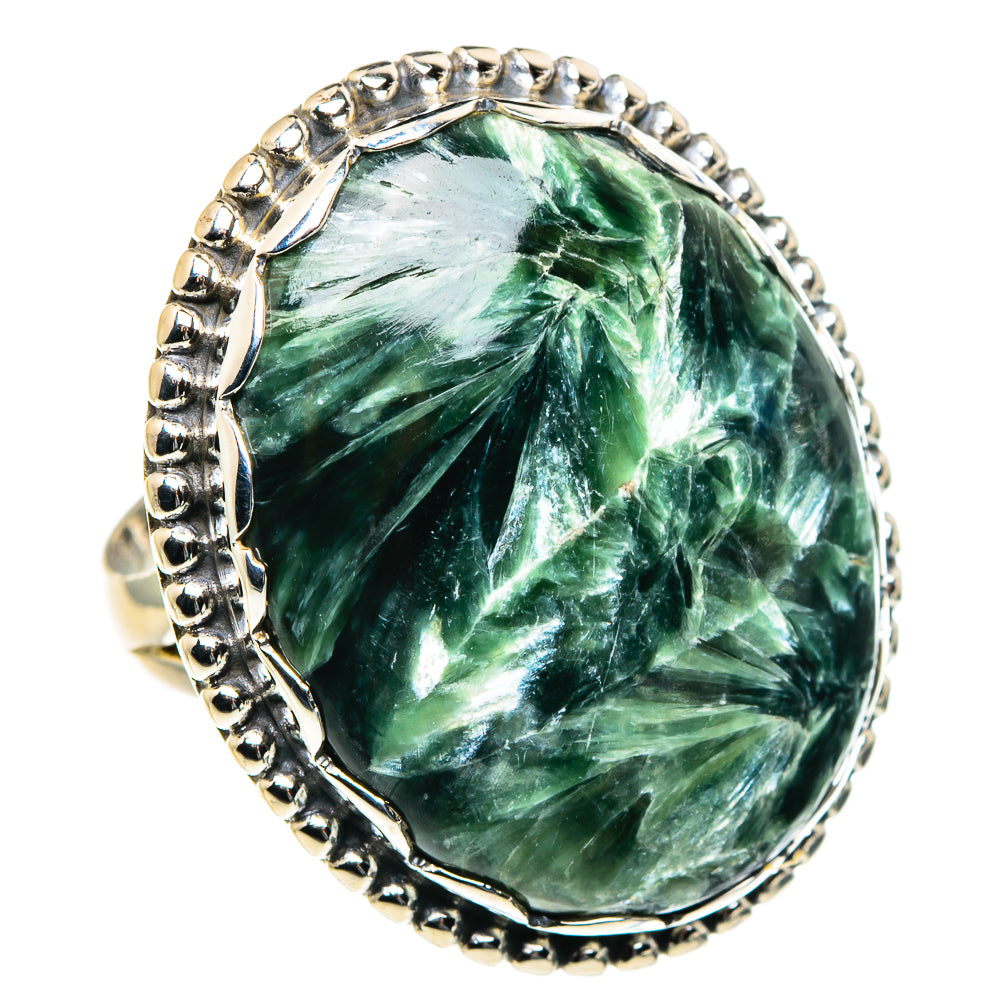 Seraphinite Rings handcrafted by Ana Silver Co - RING91168