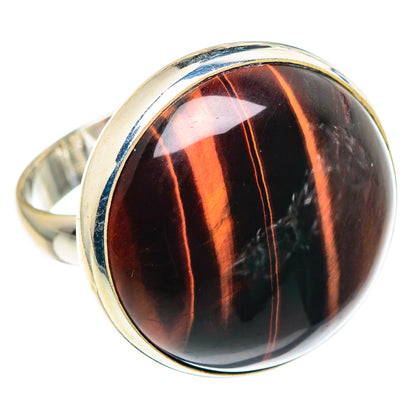 Red Tiger Eye Rings handcrafted by Ana Silver Co - RING91171