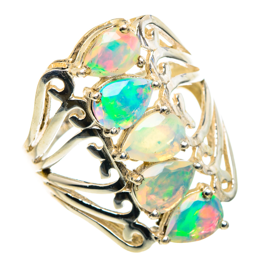 Ethiopian Opal Rings handcrafted by Ana Silver Co - RING91199