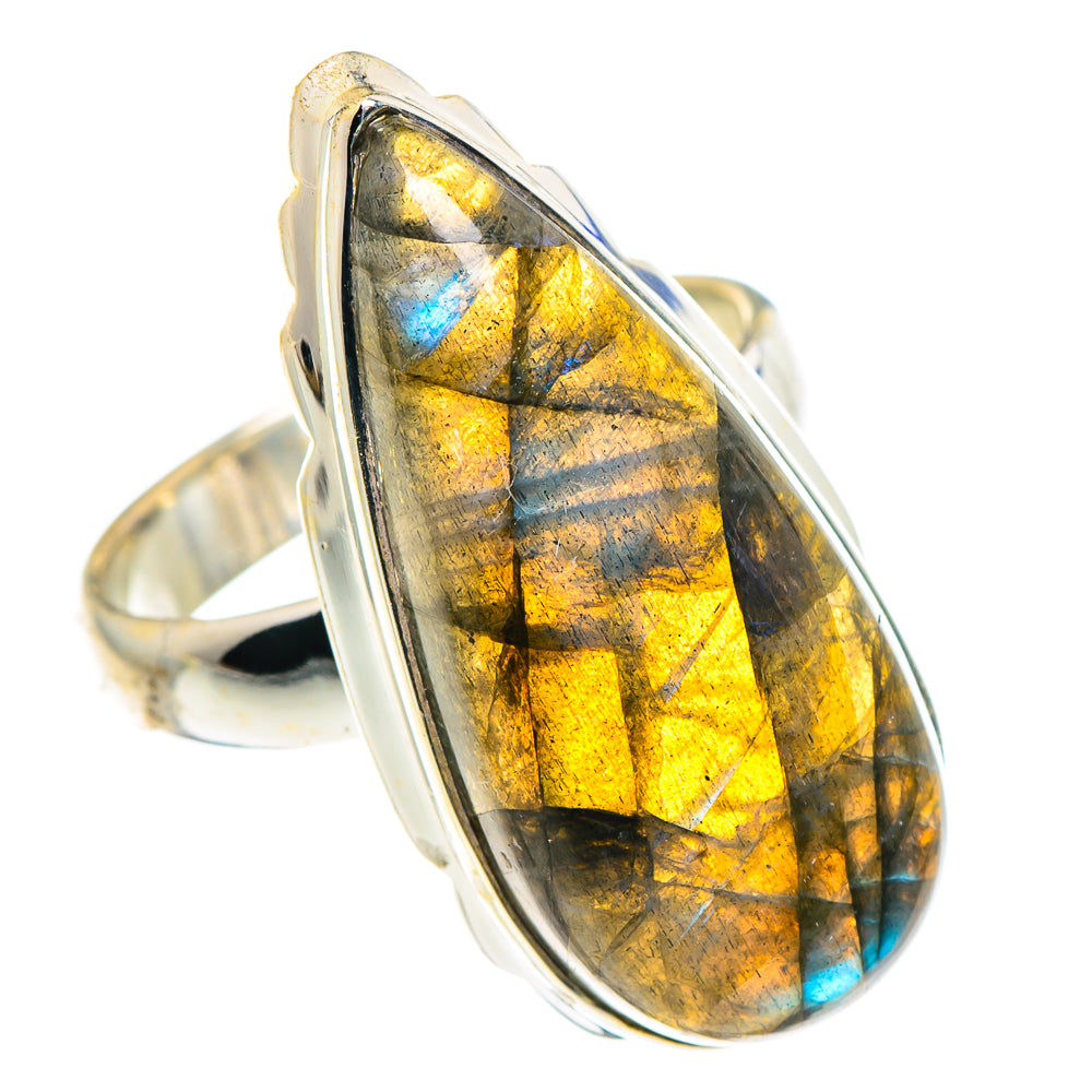 Labradorite Rings handcrafted by Ana Silver Co - RING91200