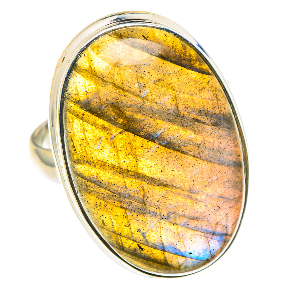 Labradorite Rings handcrafted by Ana Silver Co - RING91202