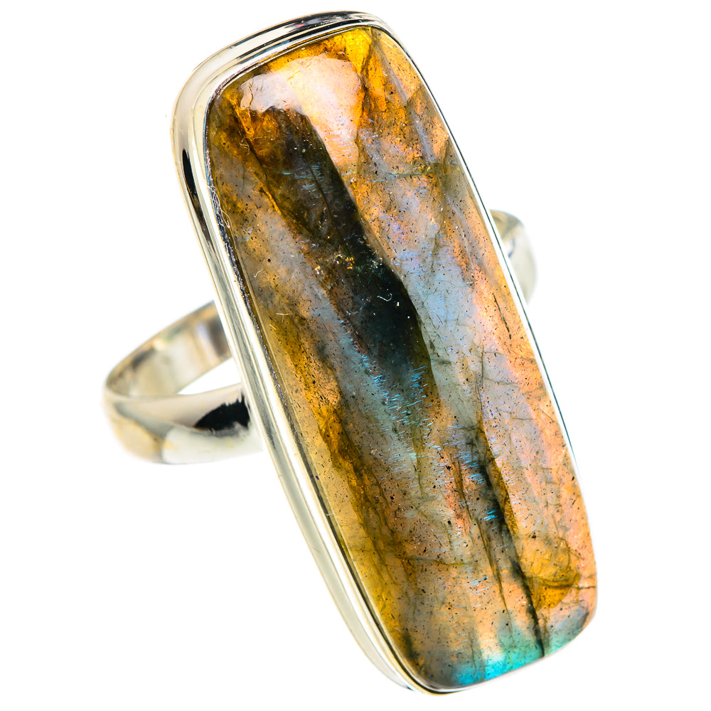 Labradorite Rings handcrafted by Ana Silver Co - RING91208