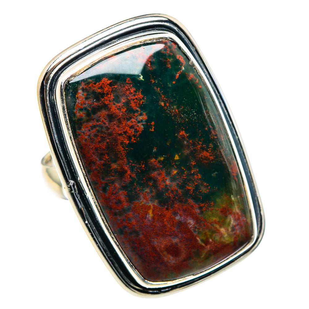 Bloodstone Rings handcrafted by Ana Silver Co - RING91212