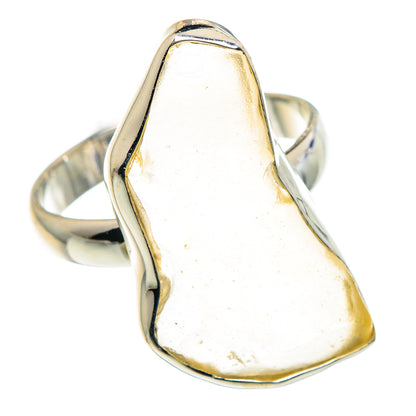 Libyan Desert Glass Rings handcrafted by Ana Silver Co - RING91226