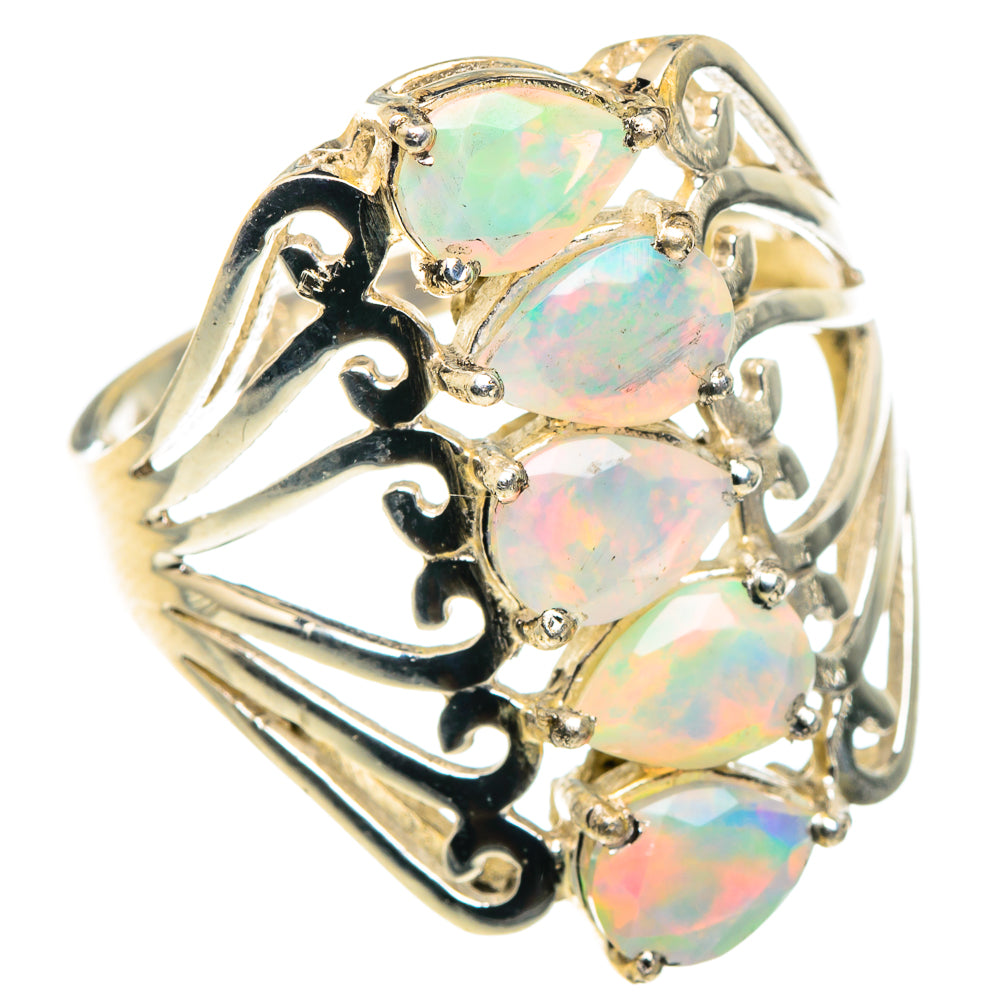 Ethiopian Opal Rings handcrafted by Ana Silver Co - RING91244