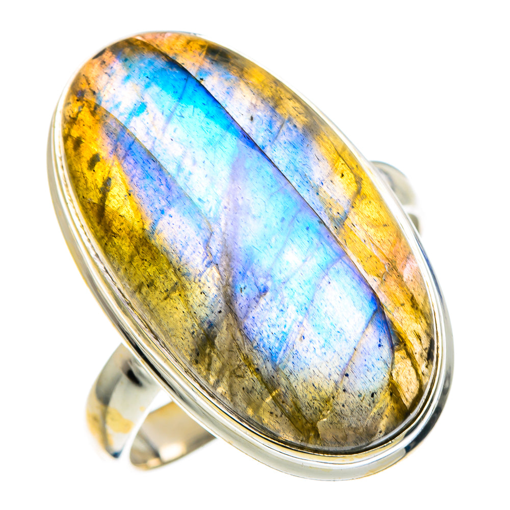 Labradorite Rings handcrafted by Ana Silver Co - RING91253
