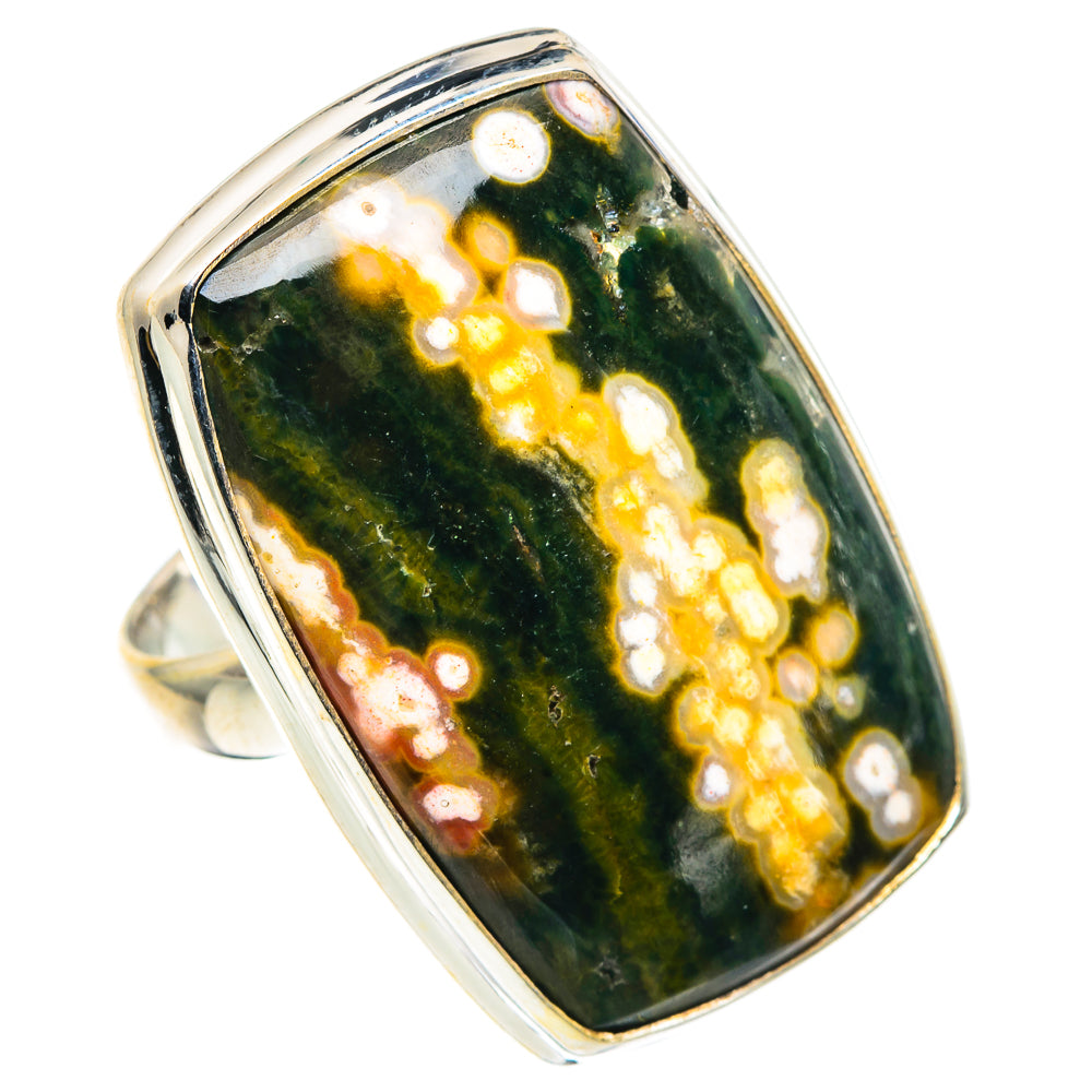 Ocean Jasper Rings handcrafted by Ana Silver Co - RING91258