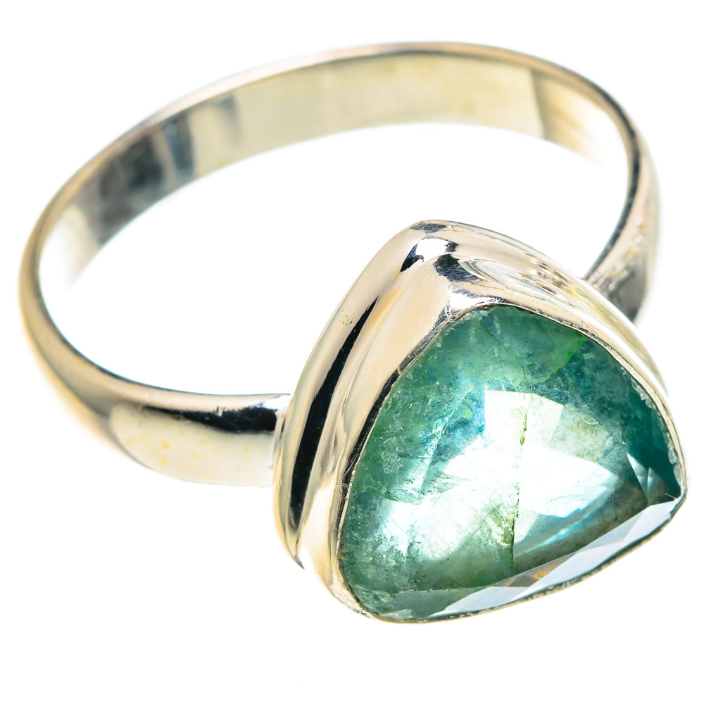 Green Fluorite Rings handcrafted by Ana Silver Co - RING91273