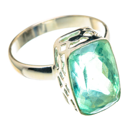 Green Fluorite Rings handcrafted by Ana Silver Co - RING91275