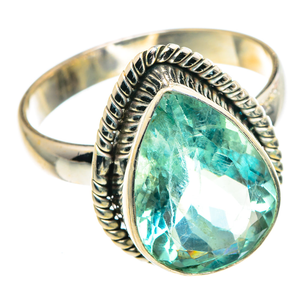 Blue Fluorite Rings handcrafted by Ana Silver Co - RING91277