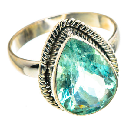 Blue Fluorite Rings handcrafted by Ana Silver Co - RING91277