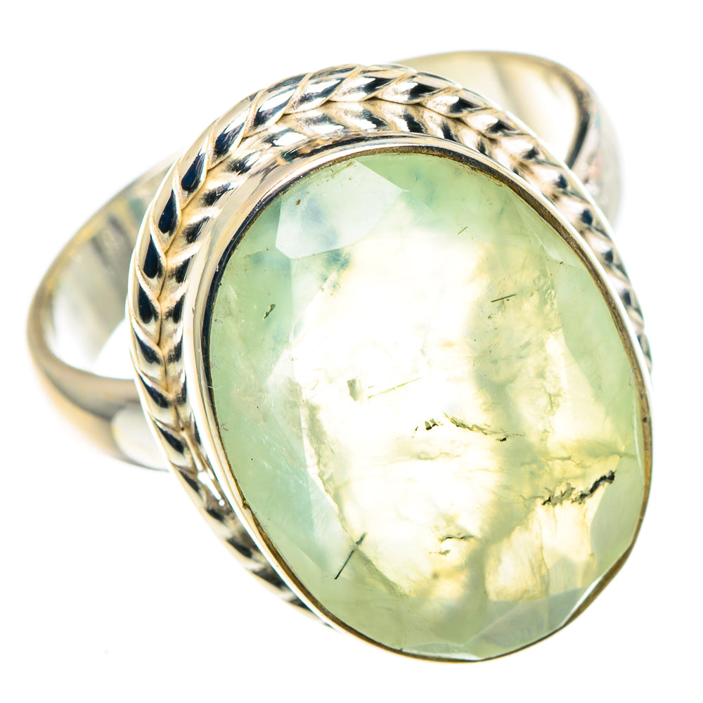 Prehnite Rings handcrafted by Ana Silver Co - RING91278 - Photo 2