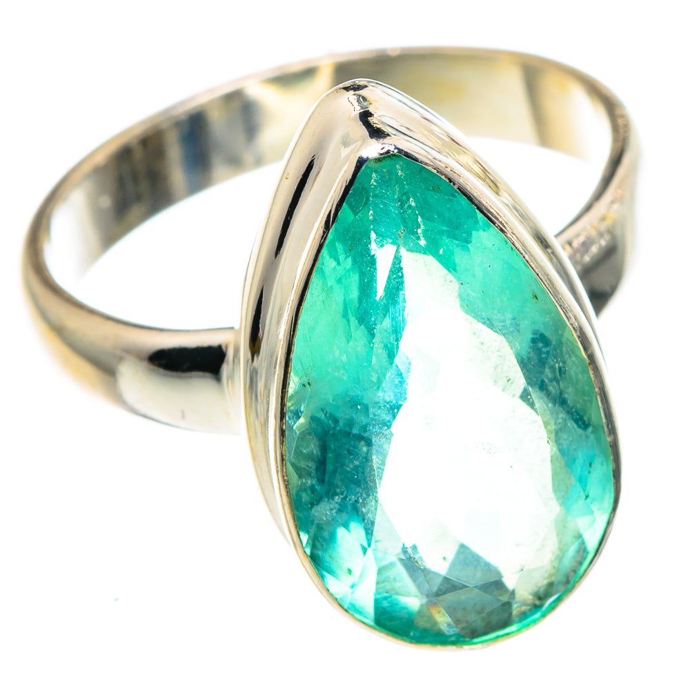 Green Fluorite Rings handcrafted by Ana Silver Co - RING91280