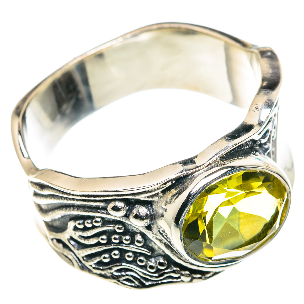 Lemon Quartz Rings handcrafted by Ana Silver Co - RING91291