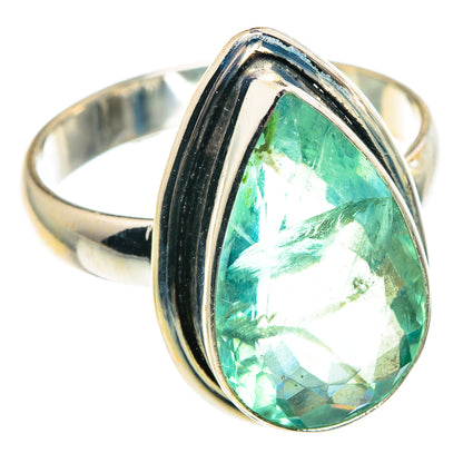 Green Fluorite Rings handcrafted by Ana Silver Co - RING91297