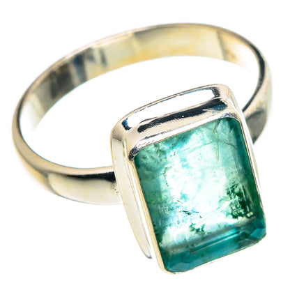 Green Fluorite Rings handcrafted by Ana Silver Co - RING91302