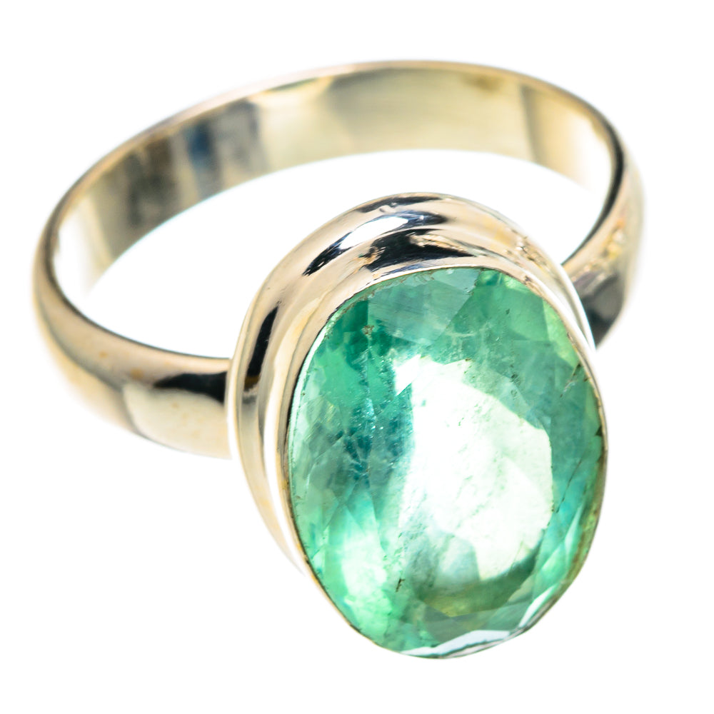Green Fluorite Rings handcrafted by Ana Silver Co - RING91303