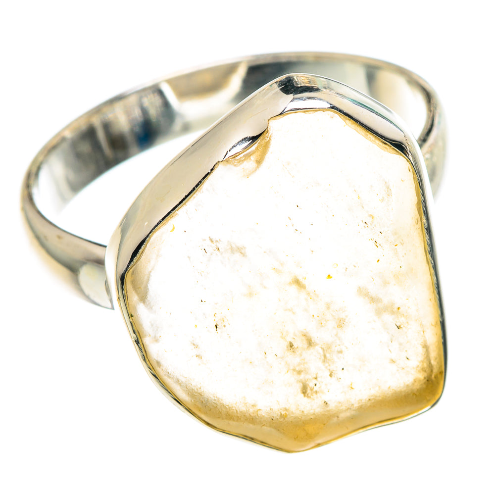 Libyan Desert Glass Rings handcrafted by Ana Silver Co - RING91305