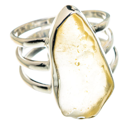 Libyan Desert Glass Rings handcrafted by Ana Silver Co - RING91306