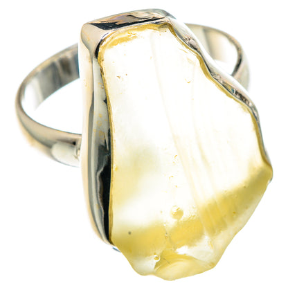Libyan Desert Glass Rings handcrafted by Ana Silver Co - RING91307 - Photo 2