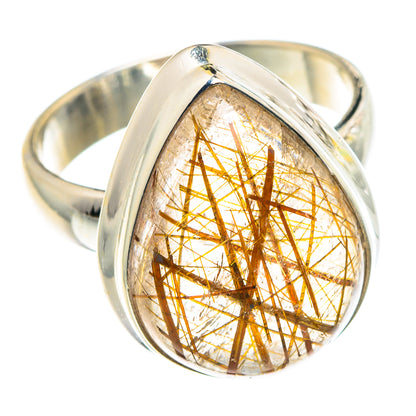 Rutilated Quartz Rings handcrafted by Ana Silver Co - RING91315