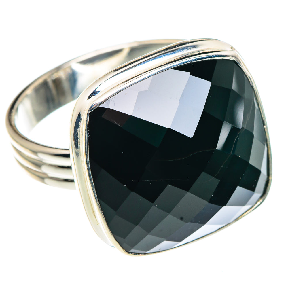 Black Onyx Rings handcrafted by Ana Silver Co - RING91318 - Photo 2
