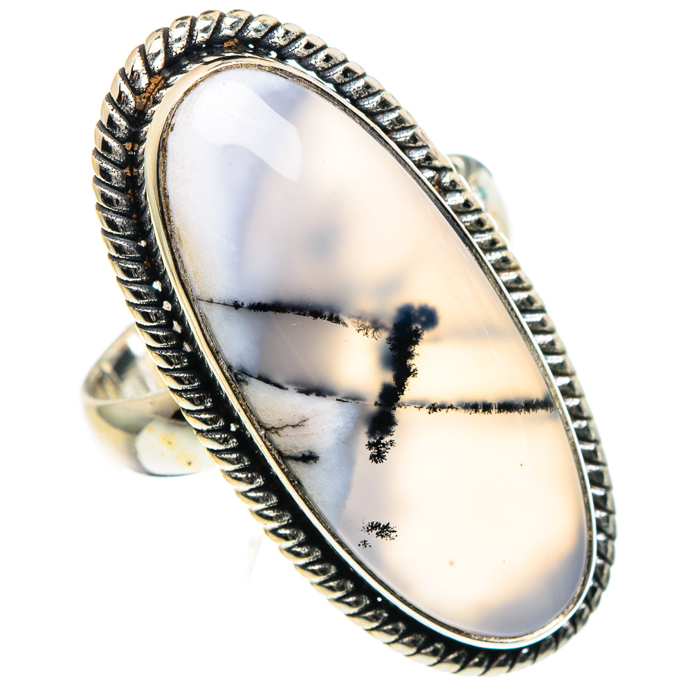 Dendritic Opal Rings handcrafted by Ana Silver Co - RING91319