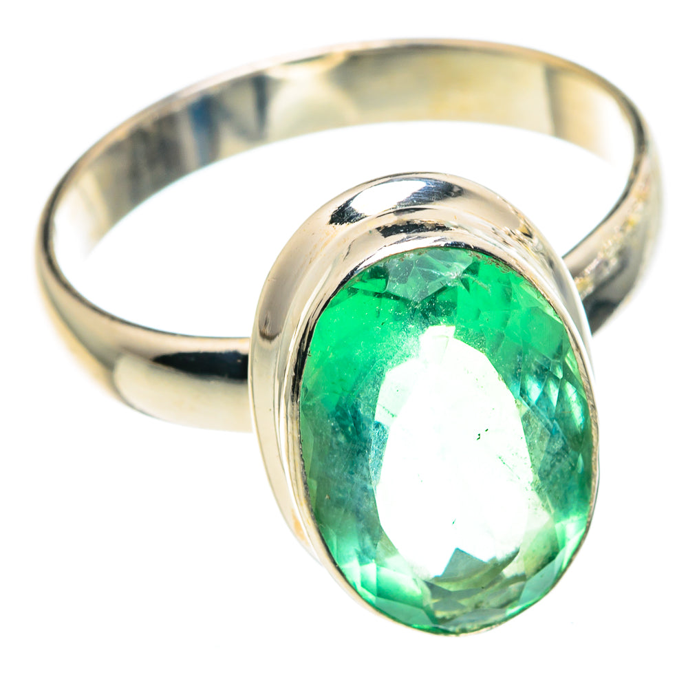 Green Fluorite Rings handcrafted by Ana Silver Co - RING91326 - Photo 2