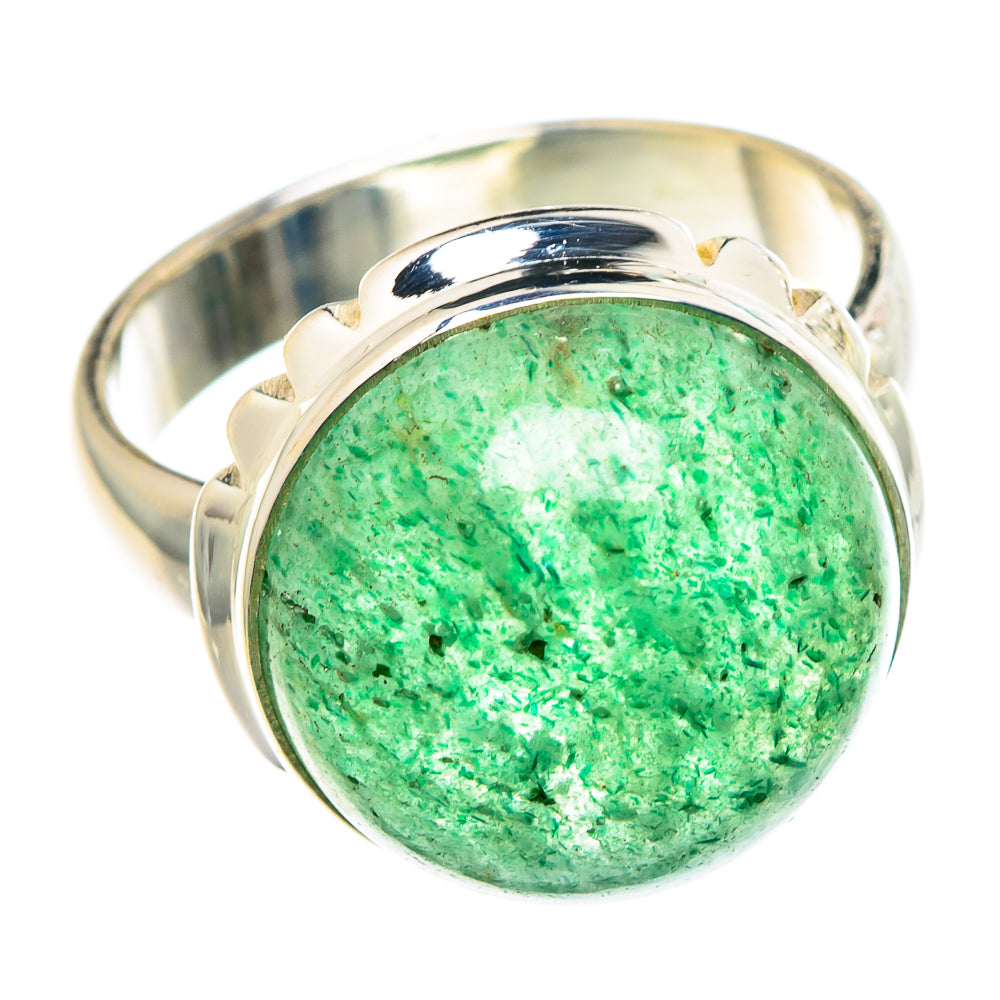 Green Aventurine Rings handcrafted by Ana Silver Co - RING91327