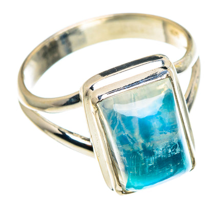 Rainbow Moonstone Rings handcrafted by Ana Silver Co - RING91328