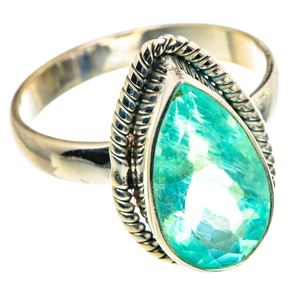 Green Fluorite Rings handcrafted by Ana Silver Co - RING91329