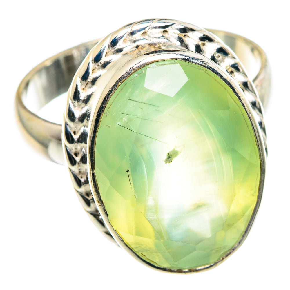 Prehnite Rings handcrafted by Ana Silver Co - RING91330