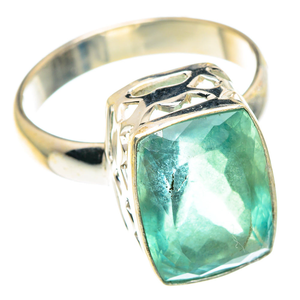 Green Fluorite Rings handcrafted by Ana Silver Co - RING91331
