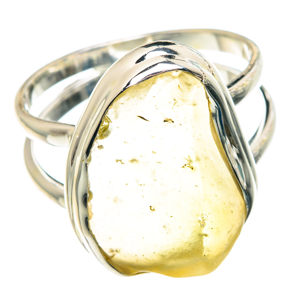 Libyan Desert Glass Rings handcrafted by Ana Silver Co - RING91334 - Photo 2