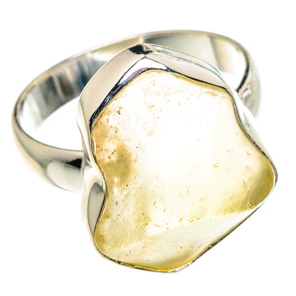 Libyan Desert Glass Rings handcrafted by Ana Silver Co - RING91335