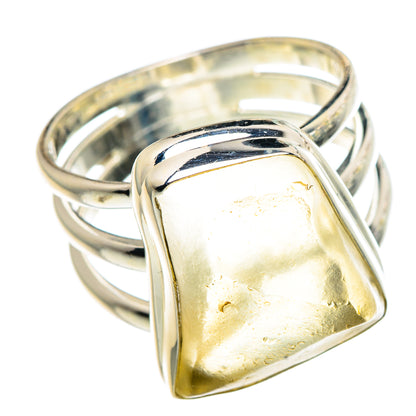 Libyan Desert Glass Rings handcrafted by Ana Silver Co - RING91336