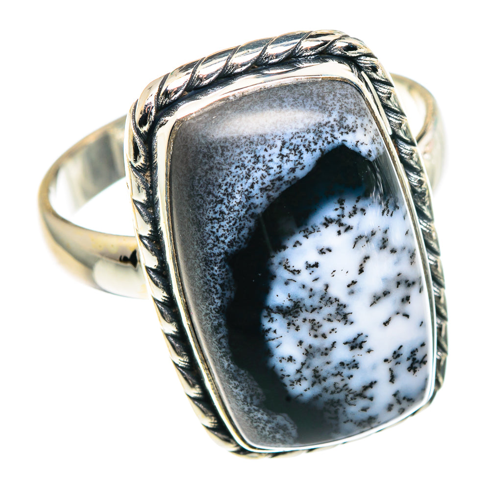 Dendritic Opal Rings handcrafted by Ana Silver Co - RING91346