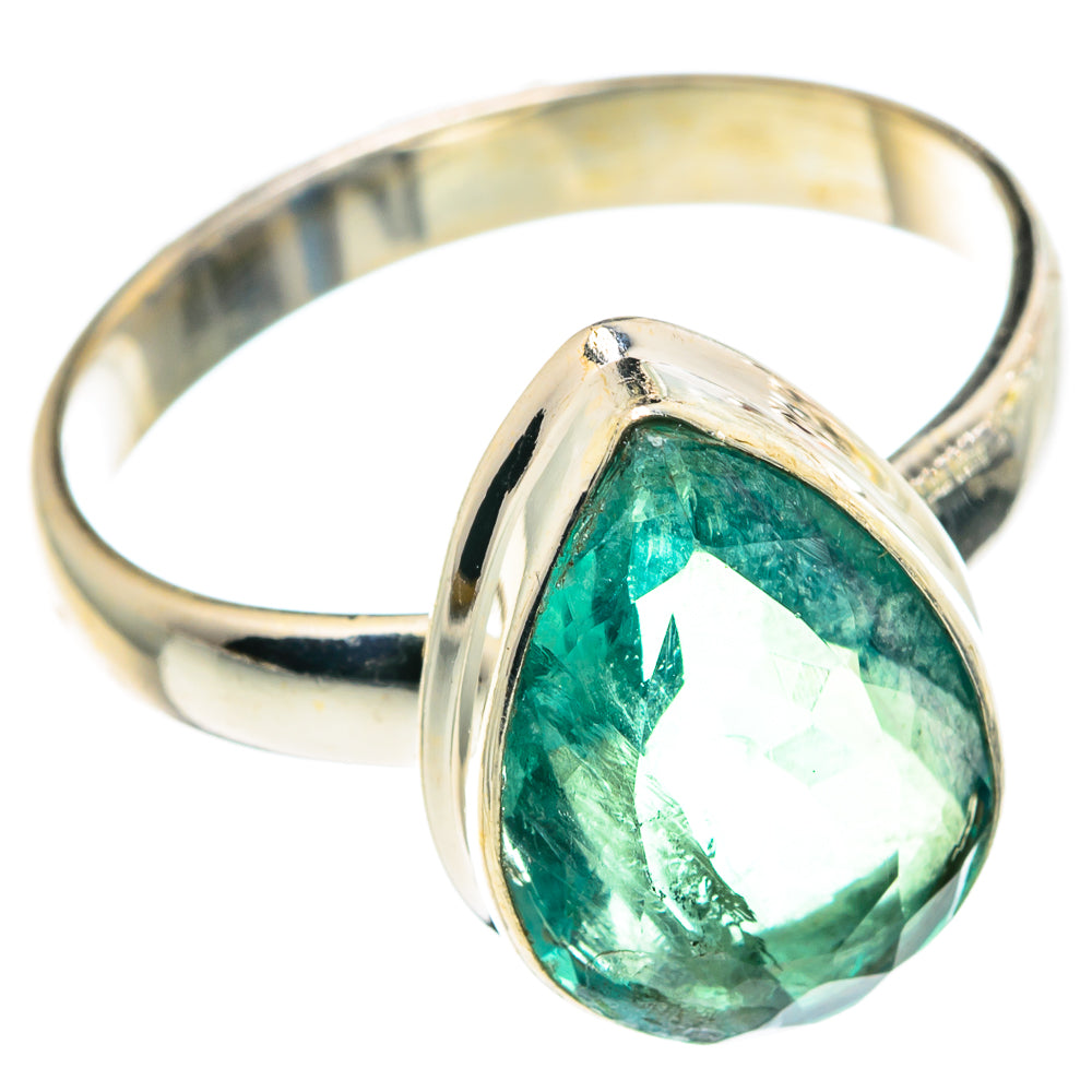 Green Fluorite Rings handcrafted by Ana Silver Co - RING91358
