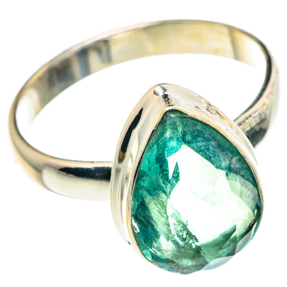 Green Fluorite Rings handcrafted by Ana Silver Co - RING91358