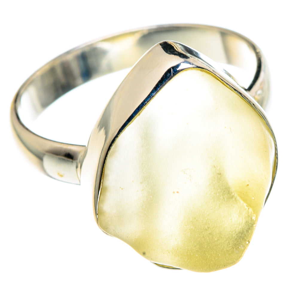 Libyan Desert Glass Rings handcrafted by Ana Silver Co - RING91362 - Photo 2
