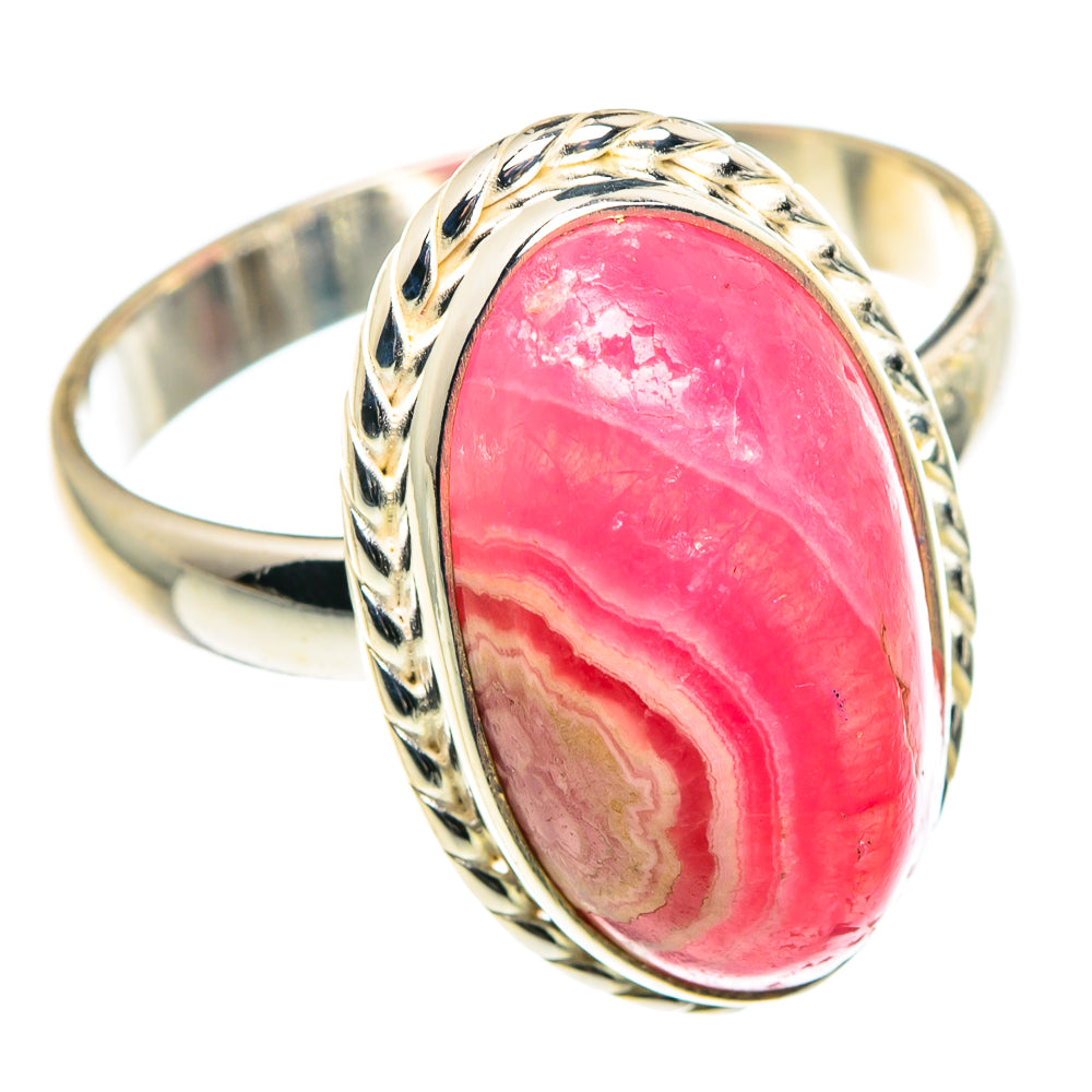 Rhodochrosite Rings handcrafted by Ana Silver Co - RING91364