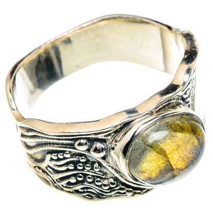 Labradorite Rings handcrafted by Ana Silver Co - RING91375